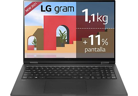 Portátil - LG 16Z90P-G.AD79B, 16" WQXGA, Intel® Evo™ Core™ i7-1165G7, 32 GB RAM, 1 TB SSD, Iris® Xᵉ, W10