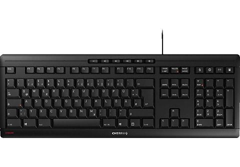 CHERRY STREAM, Tastatur, Standard, kabelgebunden, Schwarz Tastatur in  Schwarz kaufen | SATURN