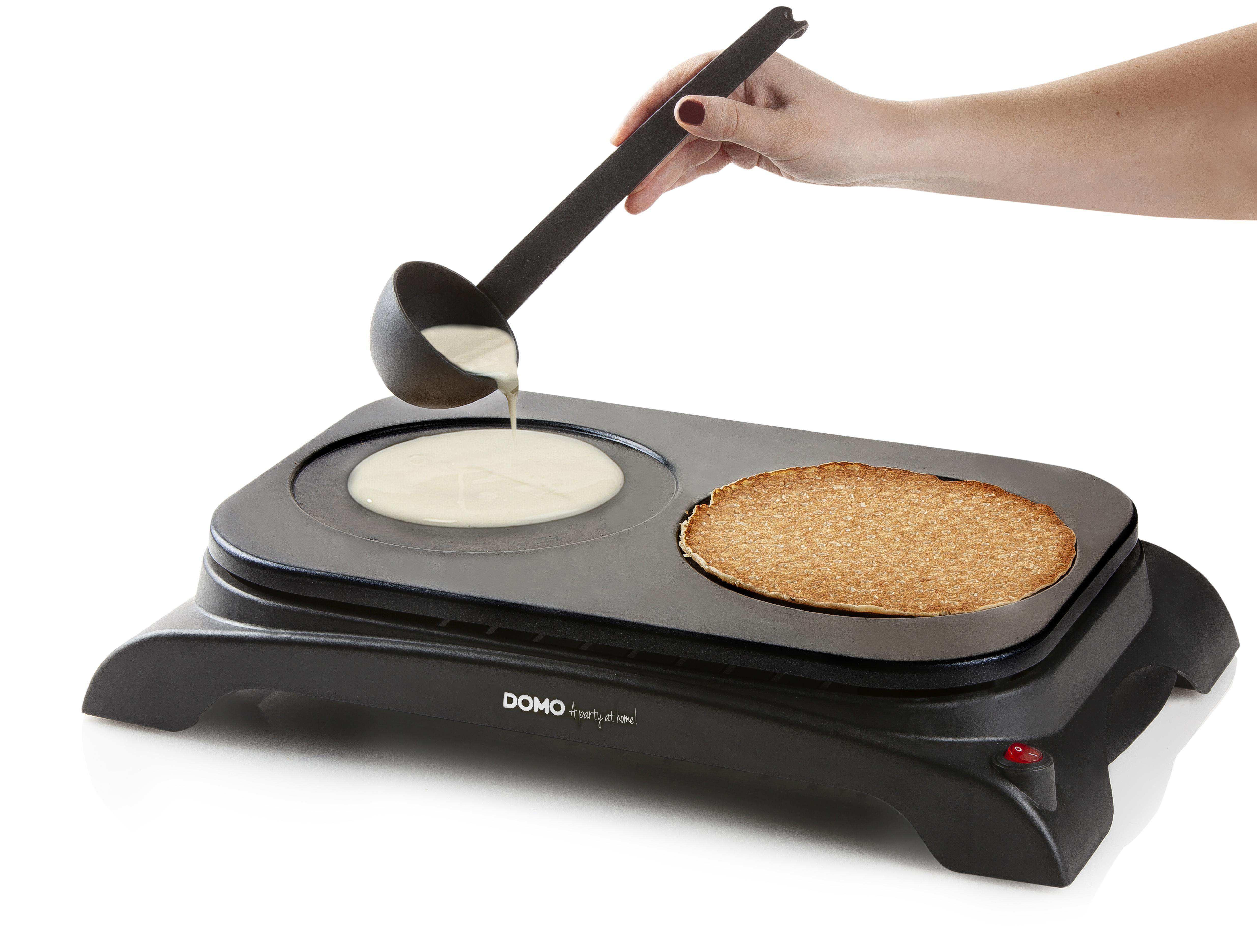 DOMO DO8715P Pancake-Maker Schwarz