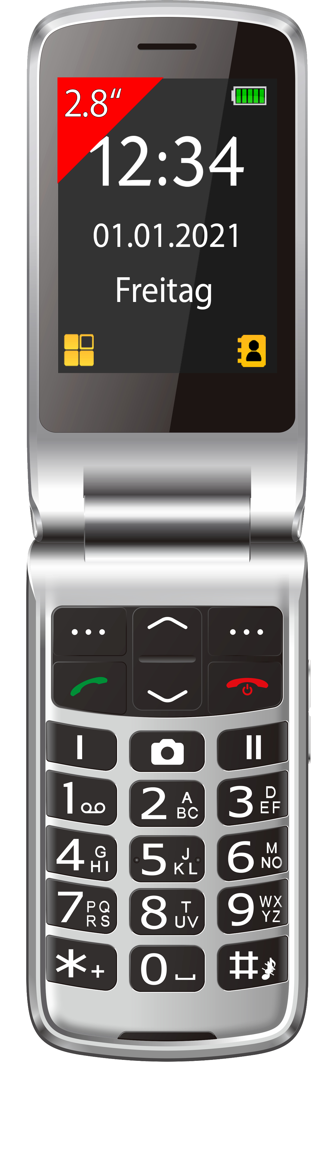 BEAFON SL645 PLUS Smartphone, Schwarz / Silber