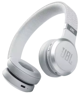 JBL JBLLIVE460NCWHT LIVE 460 NC ON-EARBT NC WH On-ear Draadloze hoofdtelefoon Wit