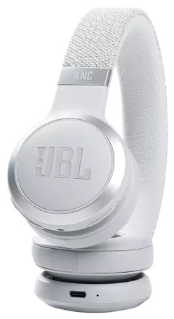 JBL JBLLIVE460NCWHT LIVE 460 NC ON-EARBT NC WH On-ear Draadloze hoofdtelefoon Wit