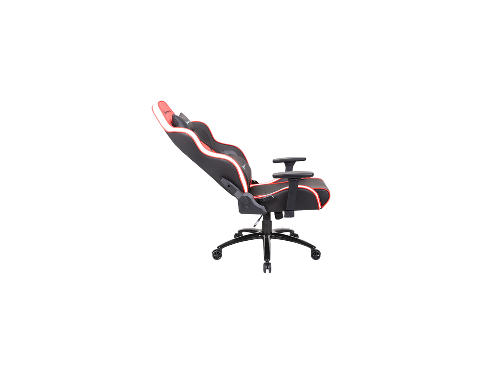 Silla gaming - Newskill Kaidan, Reposabrazos 3D, Hasta 150 kg, PU transpirable + Carbón, Rojo