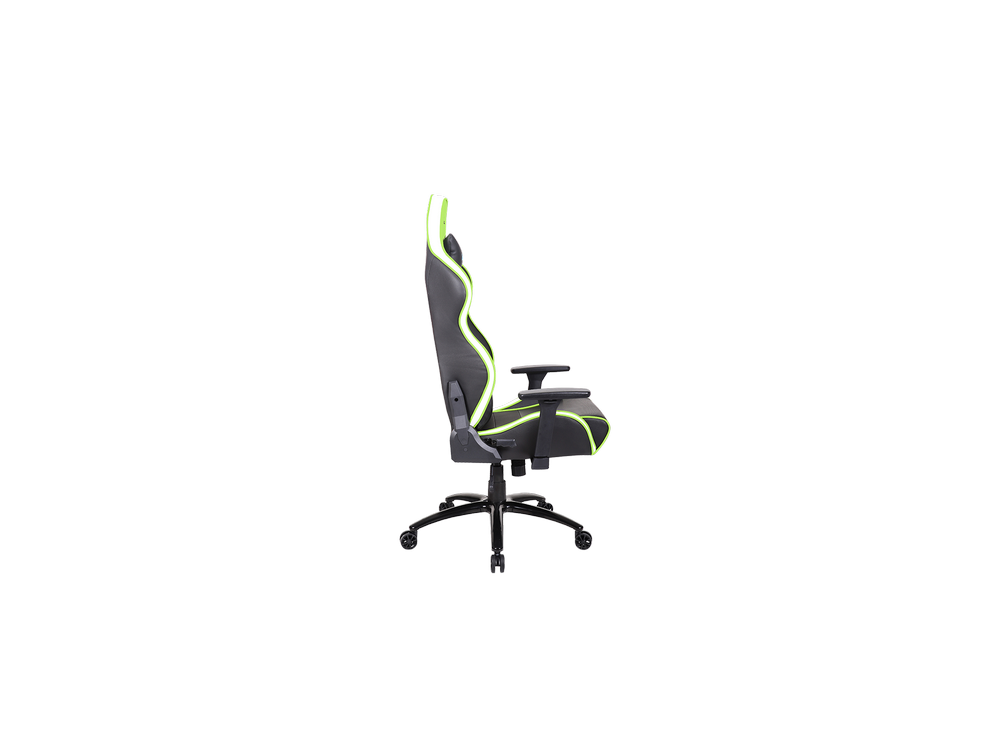 Silla gaming - Newskill Kaidan, Reposabrazos 3D, Hasta 150 kg, PU transpirable + Carbón, Verde