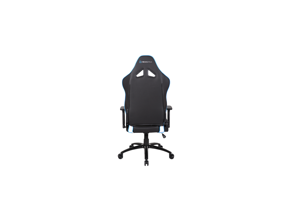Silla gaming - Newskill Kaidan, Reposabrazos 3D, Hasta 150 kg, PU transpirable + Carbón, Azul