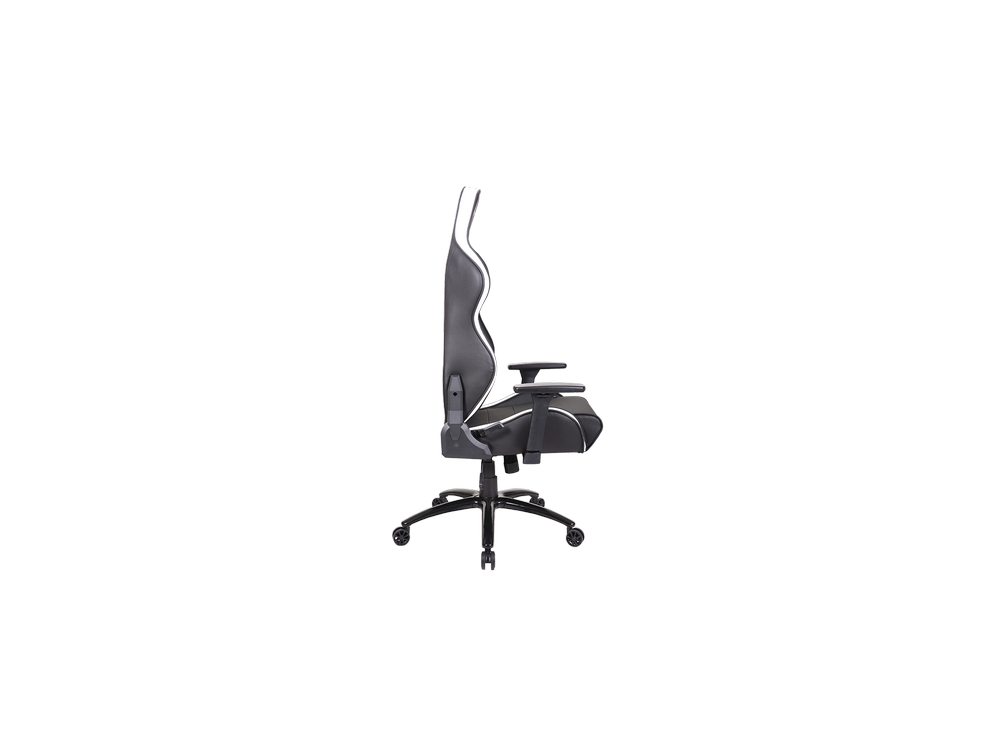 Silla gaming - Newskill Kaidan, Reposabrazos 3D, Hasta 150 kg, PU transpirable + Carbón, Negro