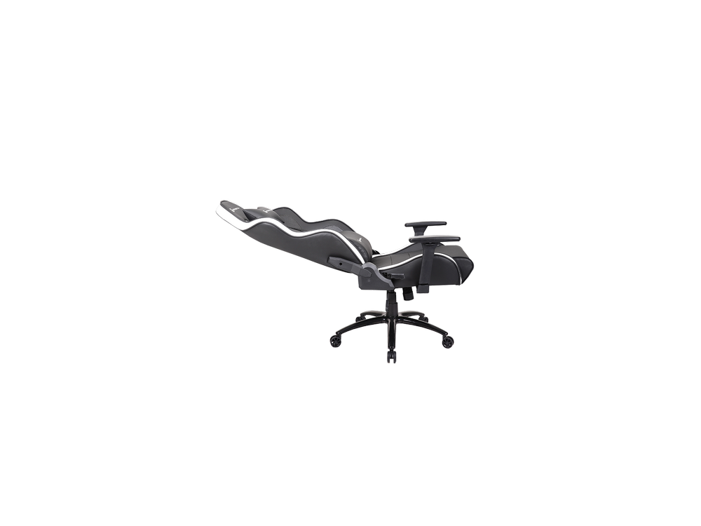 Silla gaming - Newskill Kaidan, Reposabrazos 3D, Hasta 150 kg, PU transpirable + Carbón, Negro