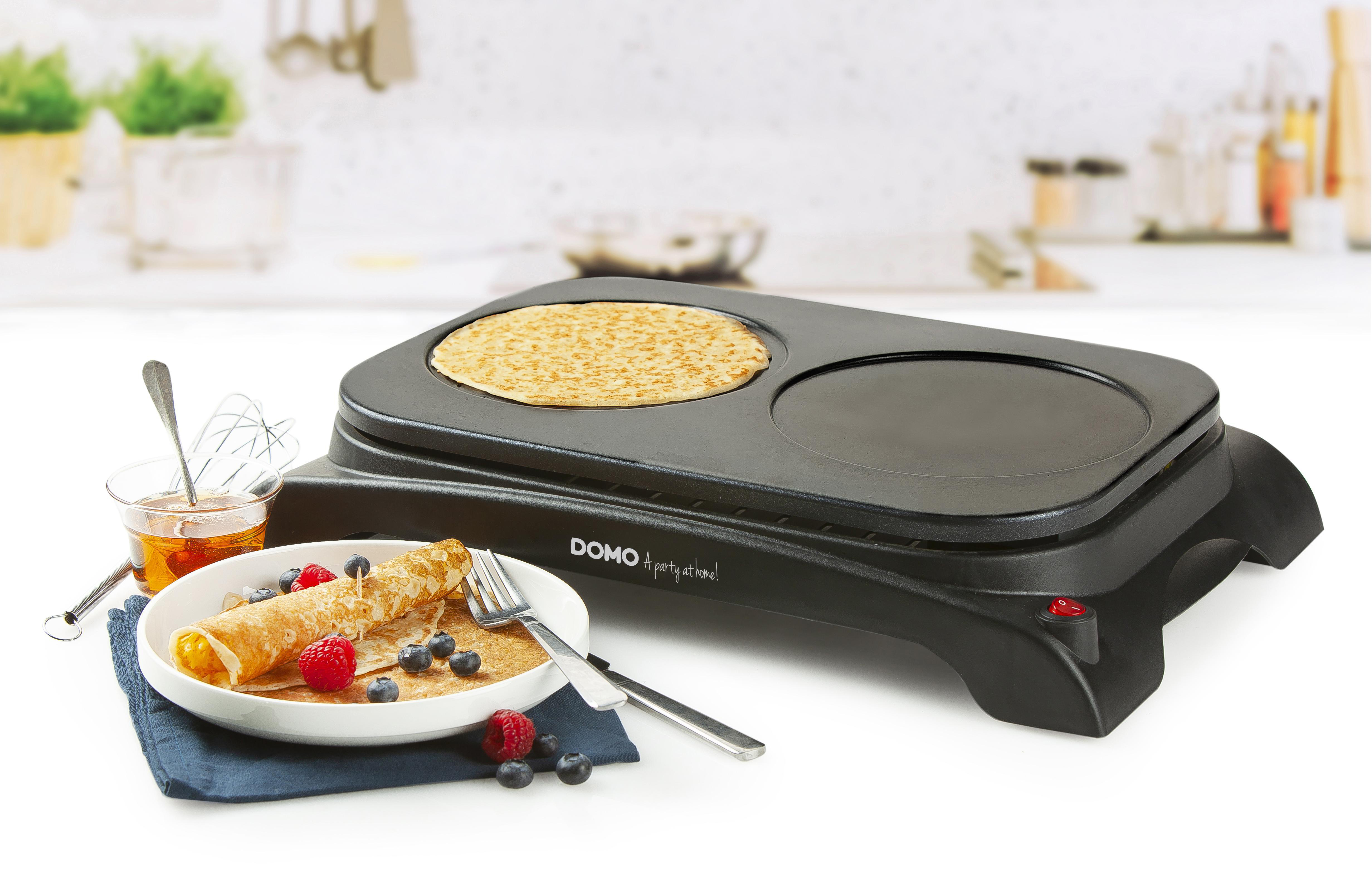 DOMO DO8715P Pancake-Maker Schwarz