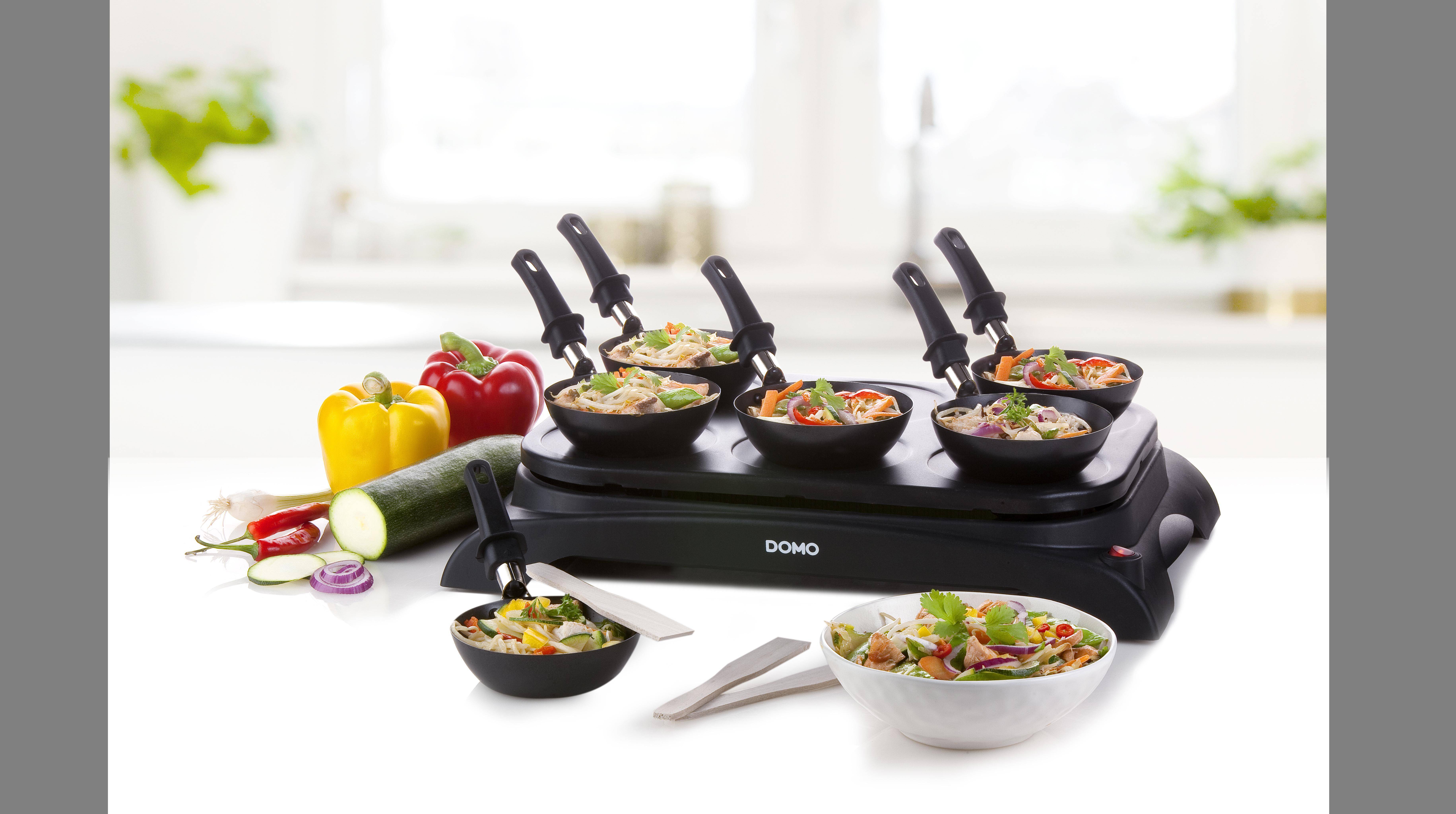 DOMO DO8710W Gourmet-Set Schwarz