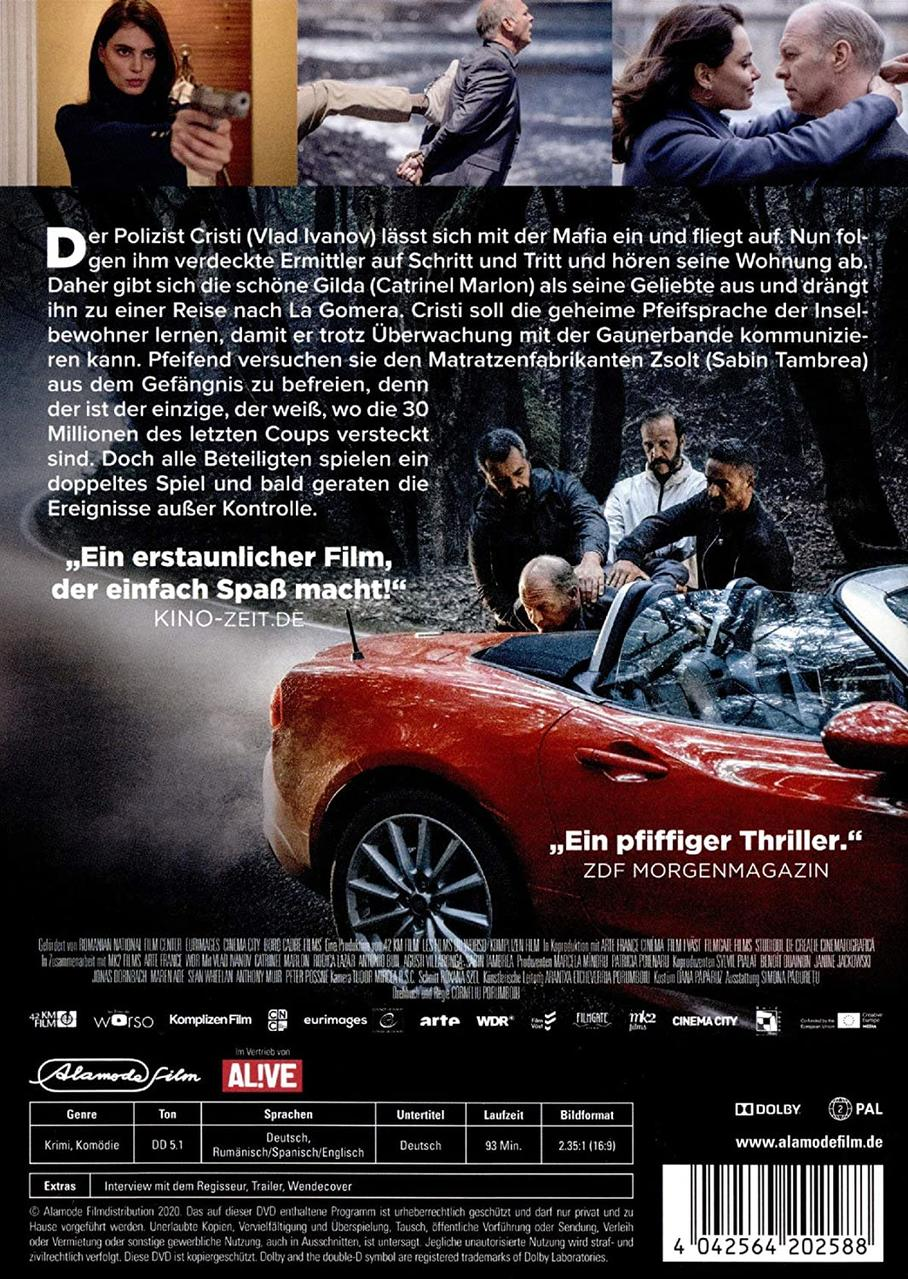 Rückseite einer Film-DVD mit Szenen von Menschen und Text.