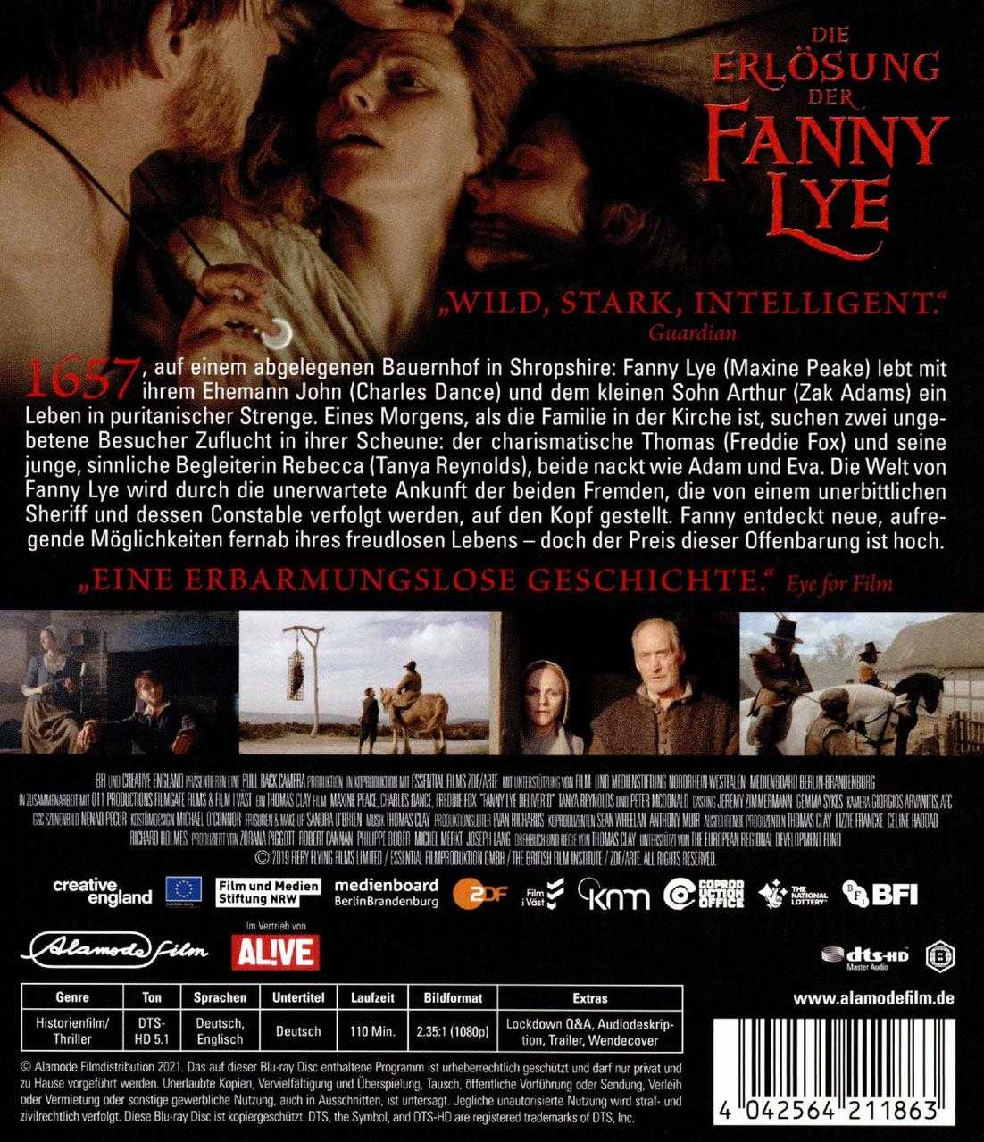 Rückseite der DVD-Hülle mit Text und Bildern aus dem Film. Der Filmtitel lautet 'The Reckoning'.