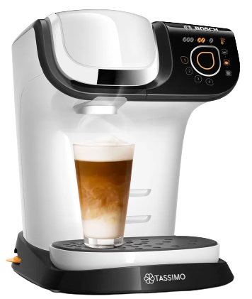 BOSCH TAS 6504 Tassimo My Way Kaffeepadmaschine Majestic White
