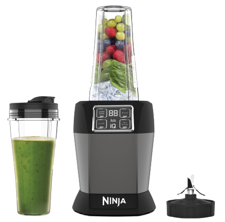 NINJA BN495EU Mixer (Schwarz / Silber, 1000 Watt, 0,7L)