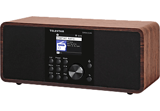 TELESTAR DIRA S 24i - Digitalradio (DAB+, FM, Internet radio, Schwarz/Braun)