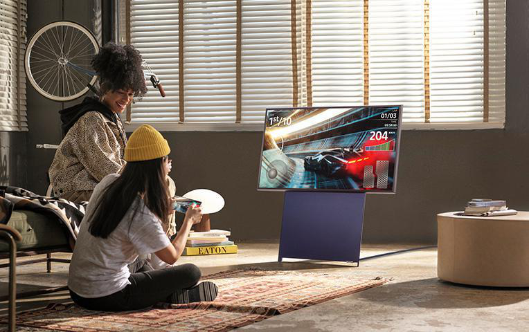 SAMSUNG GQ43LS05T QLED TV Tizen™) 4K, 108 cm, TV, / SMART Zoll UHD (Flat, 43