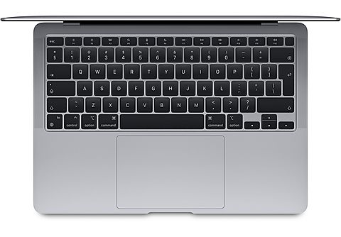 APPLE MacBook Air 13 Zoll, M1 Chip 8-Core und 7-Core GPU, 8GB RAM, 256GB SSD, Space Grau (MGN63D/A)