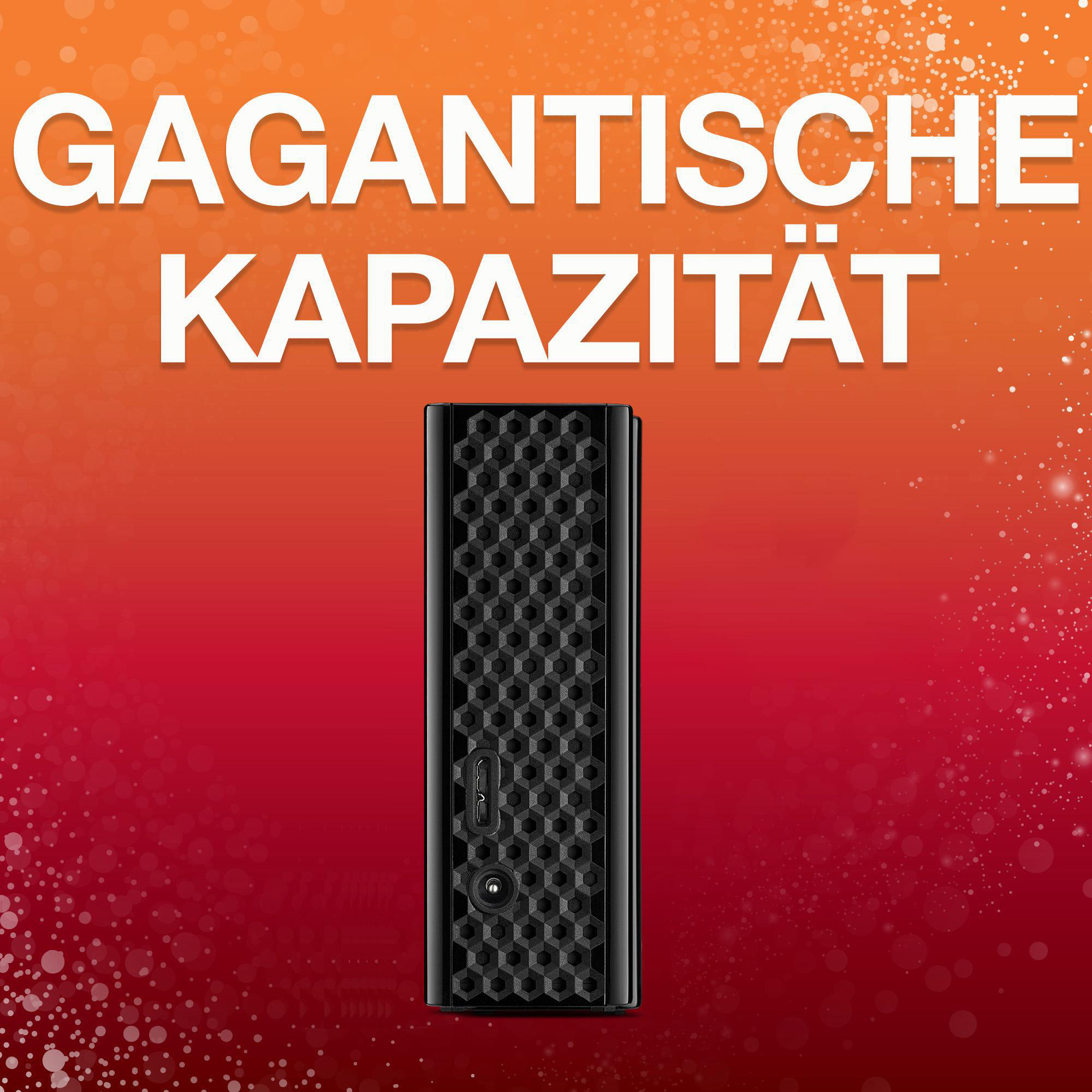 SEAGATE Backup Plus HUB Desktop Festplatte, 4 TB HDD, 3,5 Zoll, extern, Schwarz