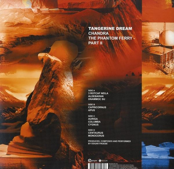 Vinil lemez borító hegyi grafikával és számlistával.