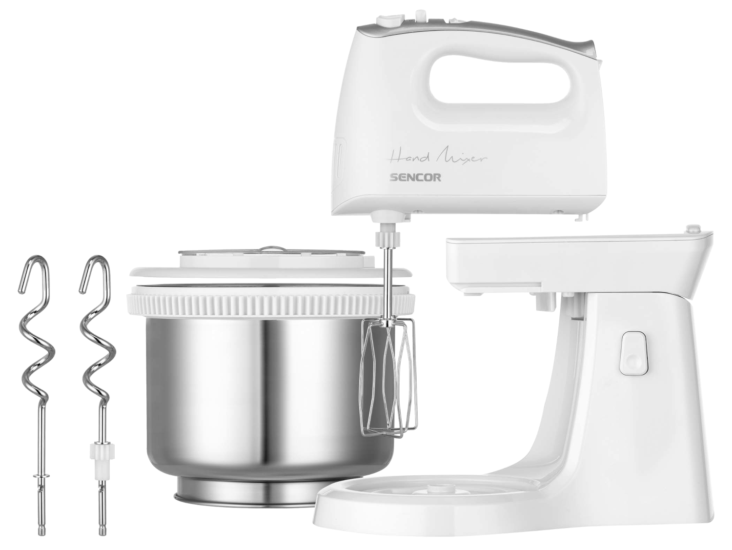 SENCOR SHM 6206SS Forgótálas kézi mixer, ezüst színű