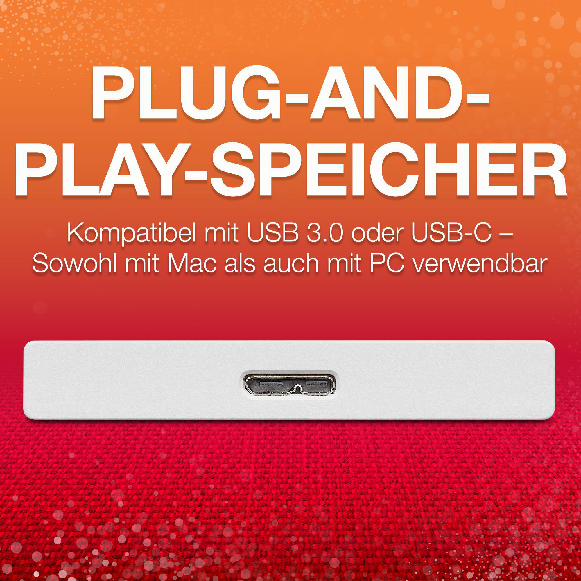 SEAGATE Backup Plus Ultra Touch Festplatte, 2 TB HDD, 2,5 Zoll, extern, Weiß