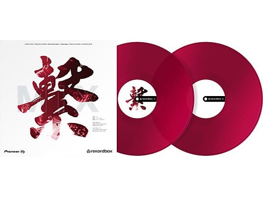 PIONEER DJ RB-VD2-CR - Vinyles de contrôle (Rouge)