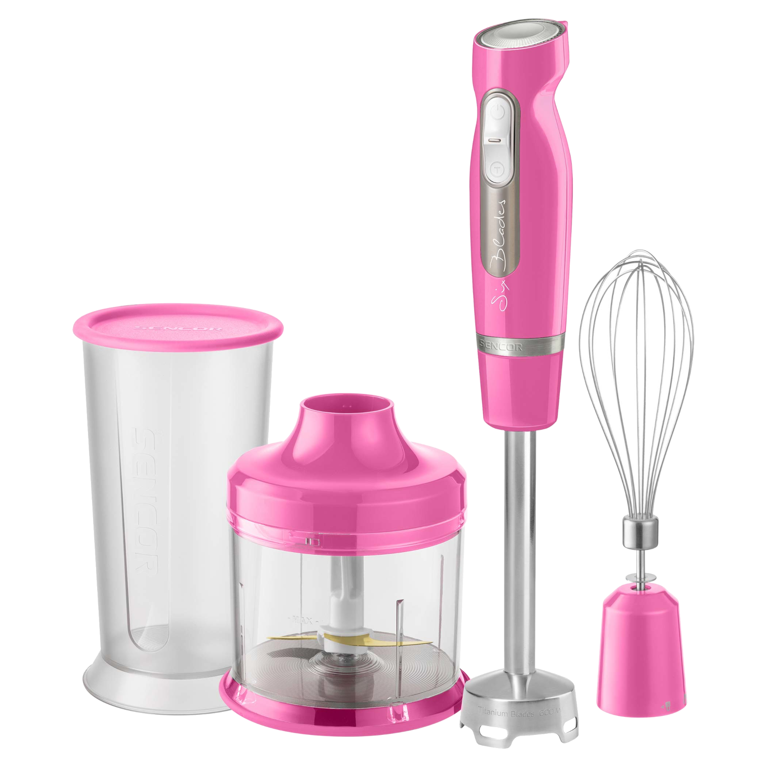 SENCOR SHB 4468RS-EUE3 Botmixer szett, rózsaszín