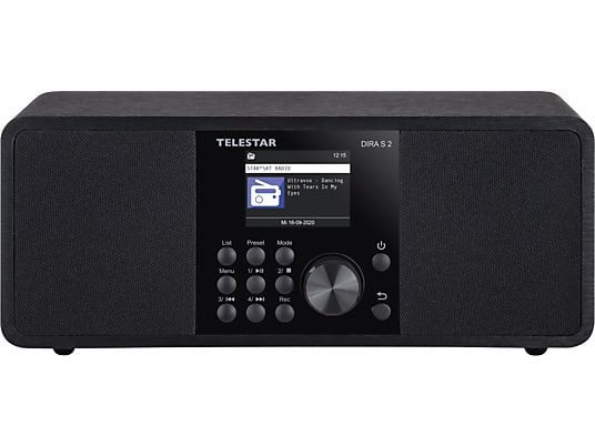 TELESTAR DIRA S 2 - Radio numérique (DAB+, FM, Internet radio, Noir)