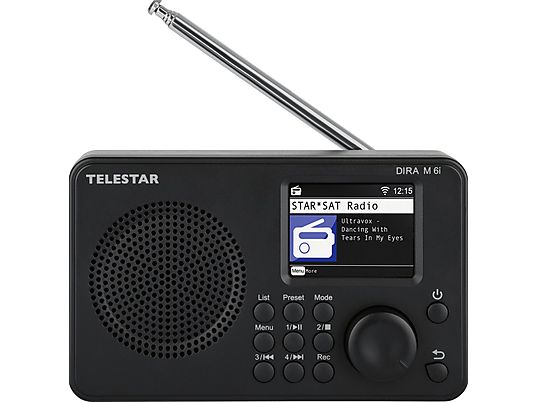TELESTAR DIRA M 6i - Radio numérique (DAB+, FM, Internet radio, Noir)