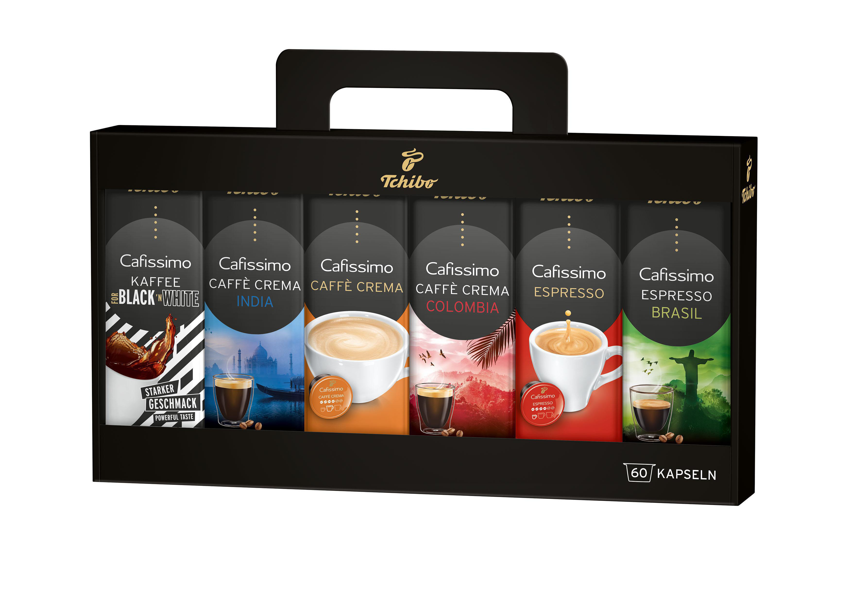TCHIBO Pure + 60 Kapseln (Espresso, Filterkaffee, Caffè Crema) Kapselmaschine Rot