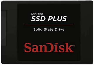 Disco duro SSD interno 1 TB - SanDisk SSD PLUS, Lectura 535 MB/s, Escritura 450 MB/s, Sata III, 2.5", Negro