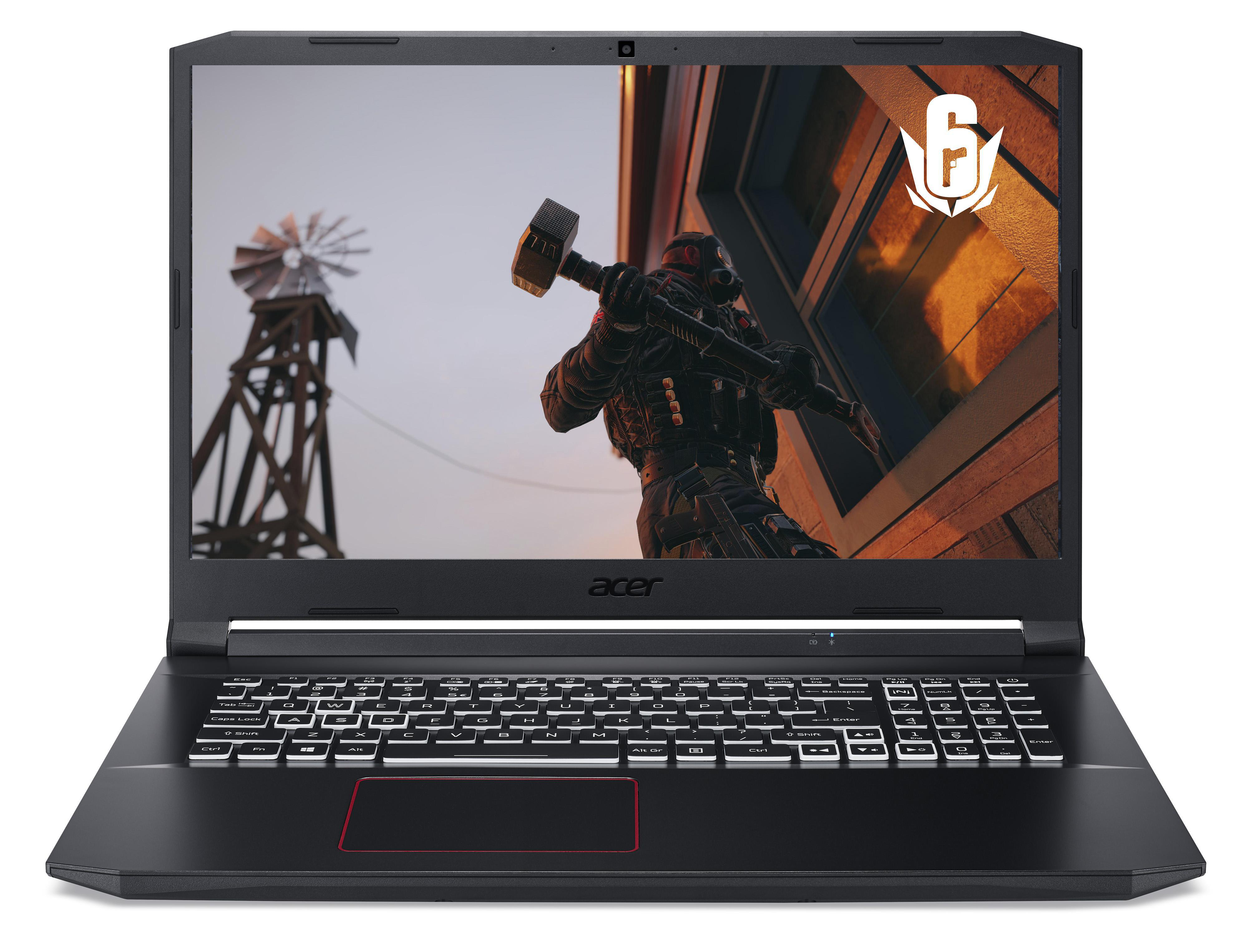 ACER Nitro 5 (AN517-52-74H8) mit 120 Hz Display &  RGB Tastaturbeleuchtung - 17,3 Zoll - Intel® Core™ i7 i7-10750H - 16 GB - 512 GB - NVIDIA GeForce RTX™ 3060 - Windows 10 Home (64 Bit)