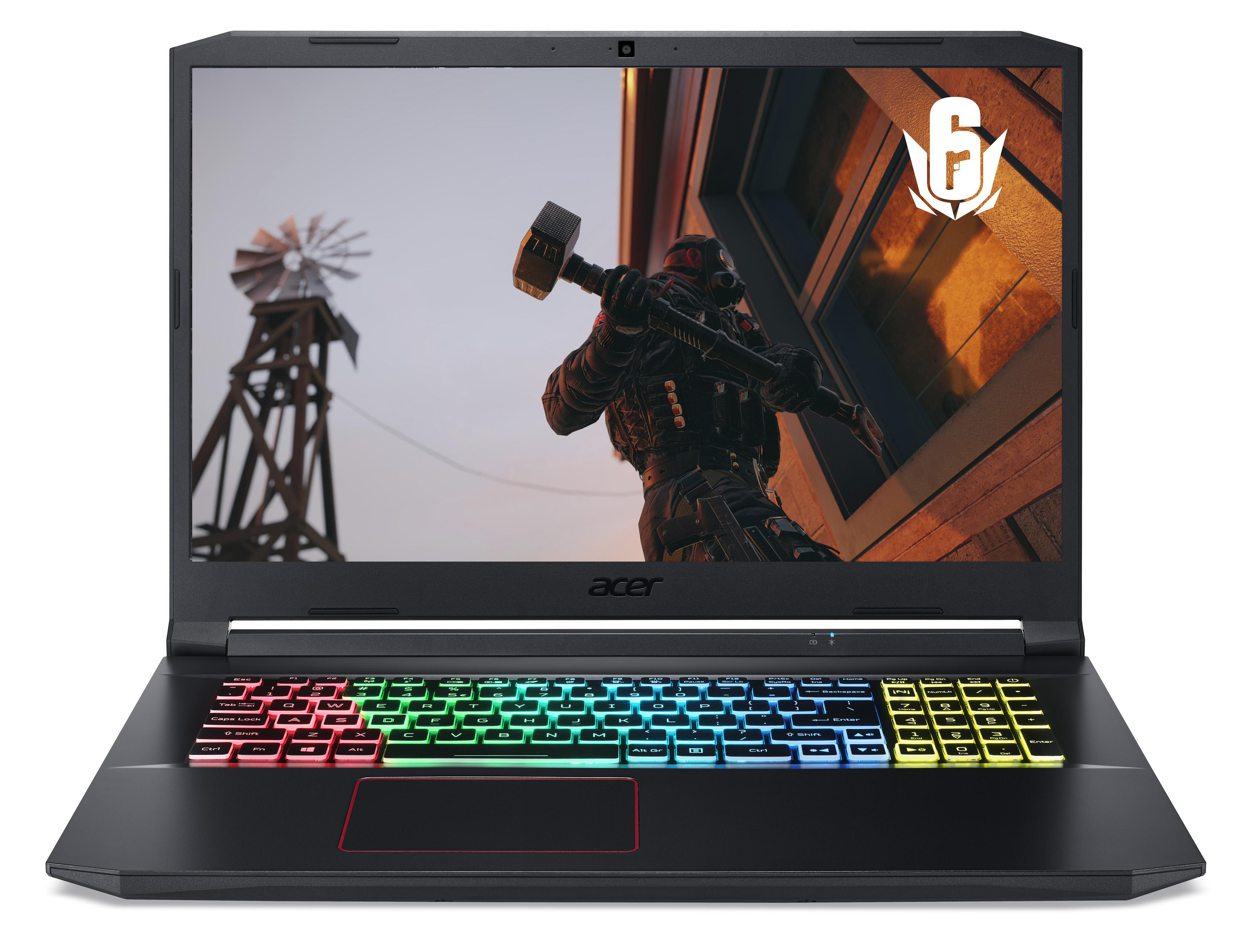ACER Nitro 5 (AN517-52-74H8) mit 120 Hz Display &  RGB Tastaturbeleuchtung - 17,3 Zoll - Intel® Core™ i7 i7-10750H - 16 GB - 512 GB - NVIDIA GeForce RTX™ 3060 - Windows 10 Home (64 Bit)