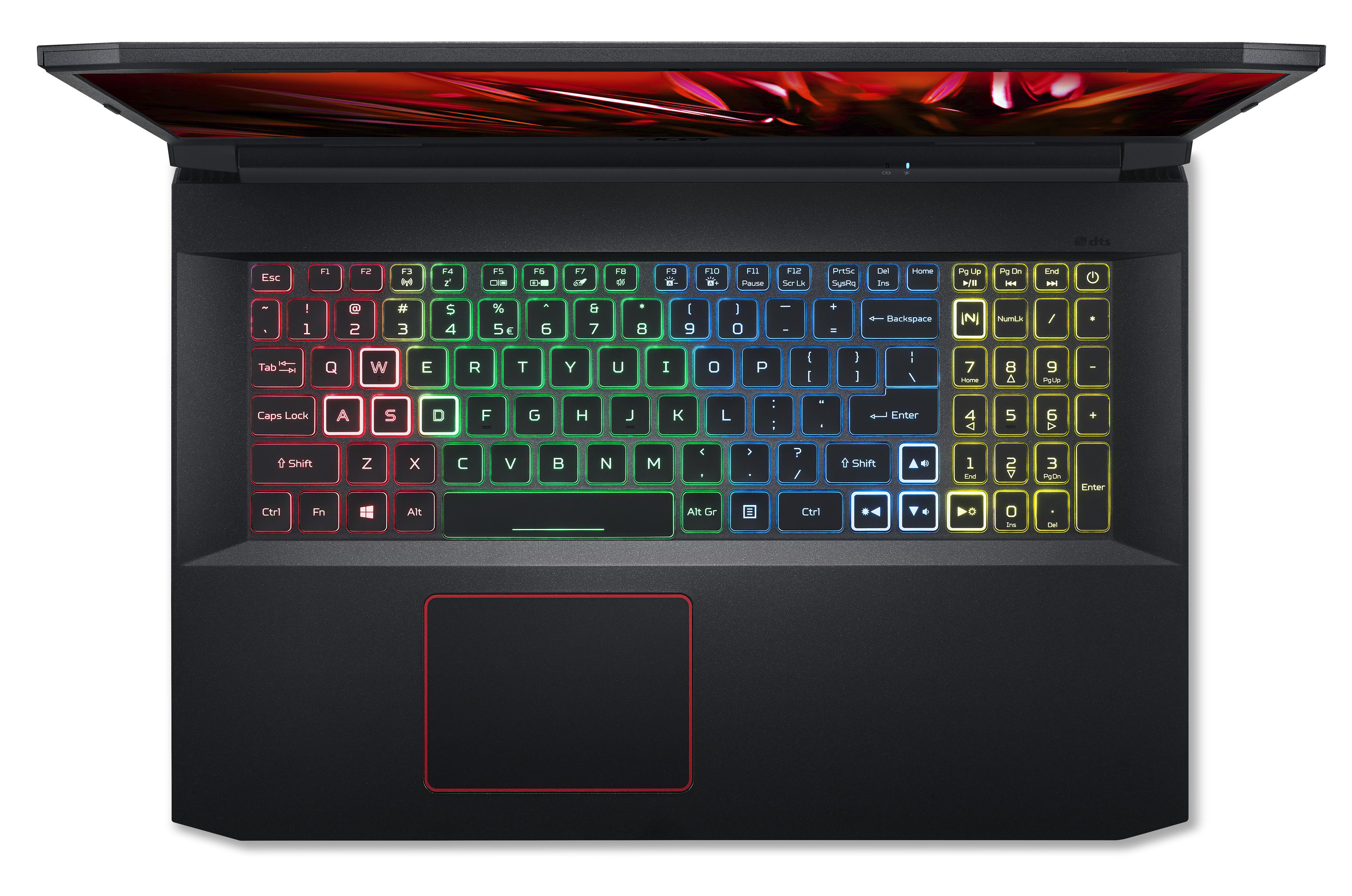 ACER Nitro 5 (AN517-52-74H8) mit 120 Hz Display &  RGB Tastaturbeleuchtung - 17,3 Zoll - Intel® Core™ i7 i7-10750H - 16 GB - 512 GB - NVIDIA GeForce RTX™ 3060 - Windows 10 Home (64 Bit)