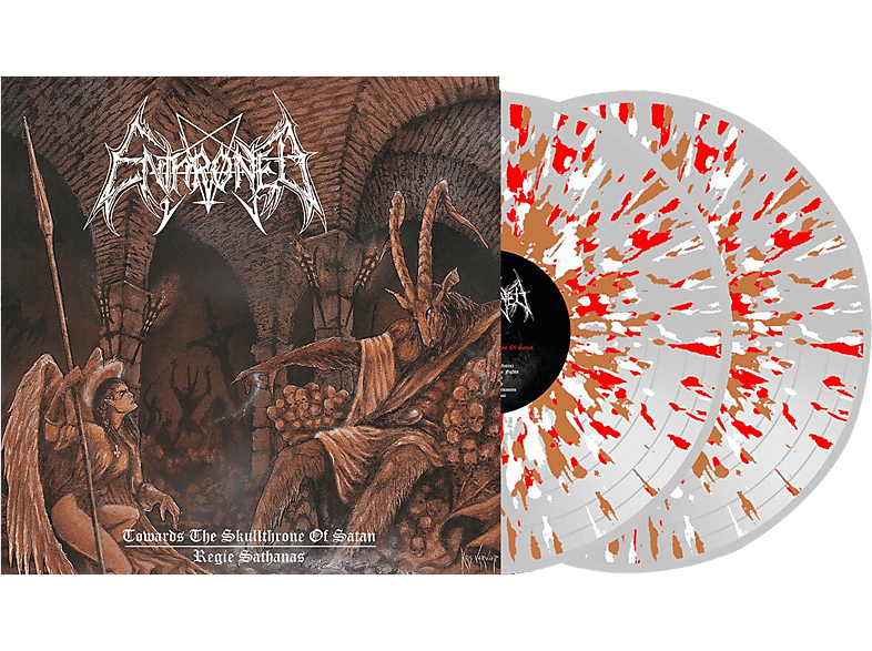 Enthroned - Towards The Skullthrone / Regie Sathanas (Brown, White & Red Splatter Vinyl) (Vinyl LP (nagylemez))