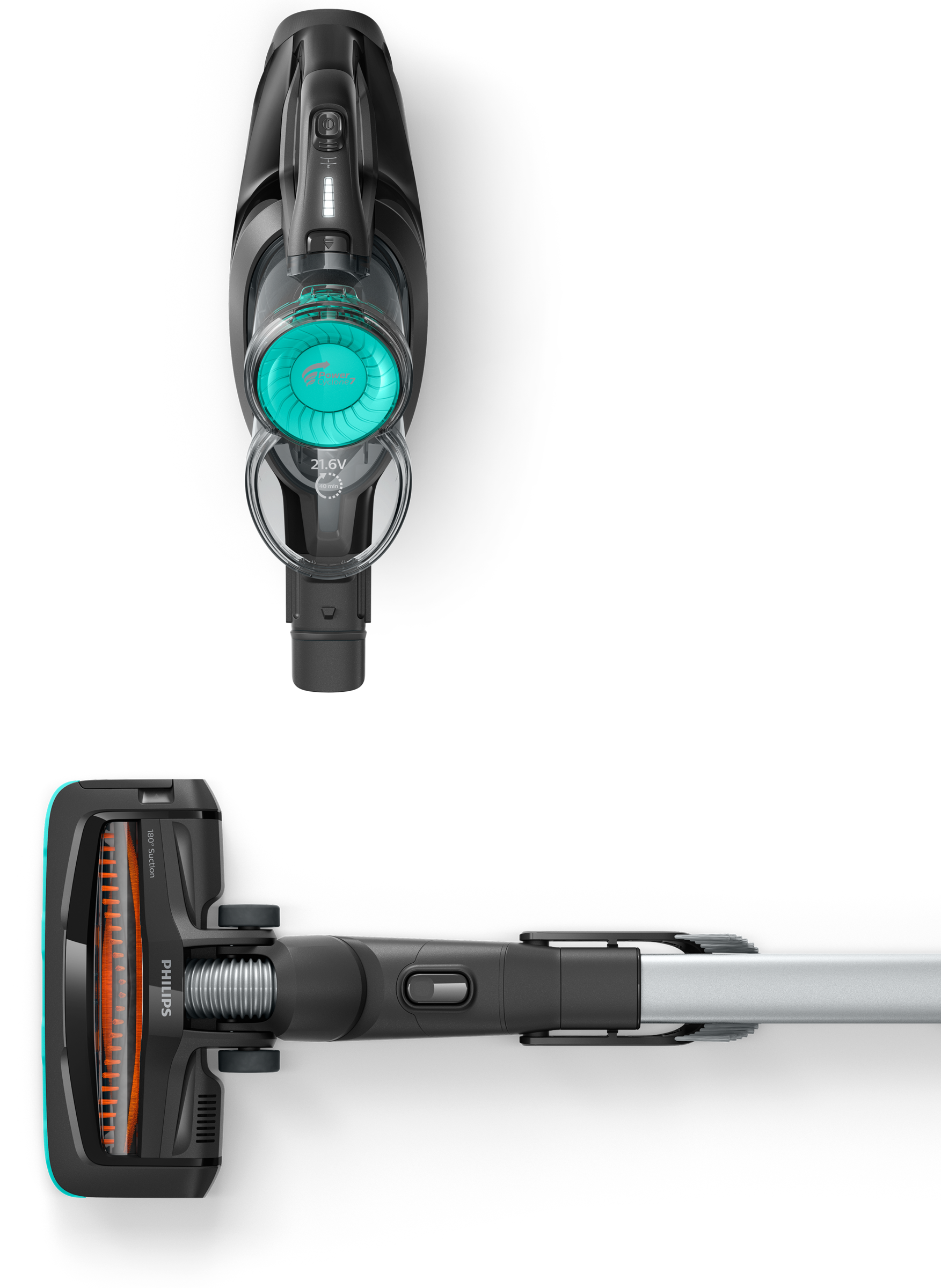 PHILIPS Steelstofzuiger SpeedPro 21.6 V (FC6726/01)