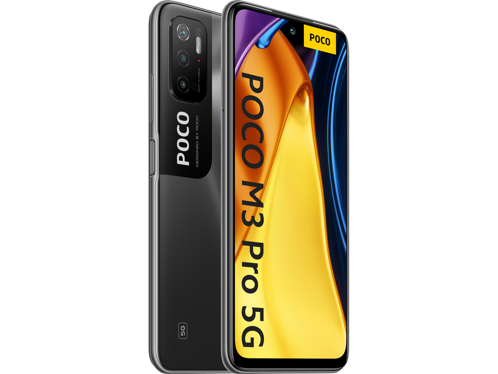 POCO M3 Pro 5G, Negro, 128 GB, 6 GB RAM, 6.5" Full HD+, MediaTek Dimensity 700, 5000 mAh, Android 11