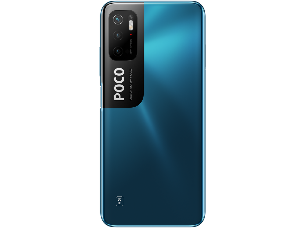 POCO M3 Pro 5G, Azul, 128 GB, 6 GB RAM, 6.5" Full HD+, MediaTek Dimensity 700, 5000 mAh, Android 11
