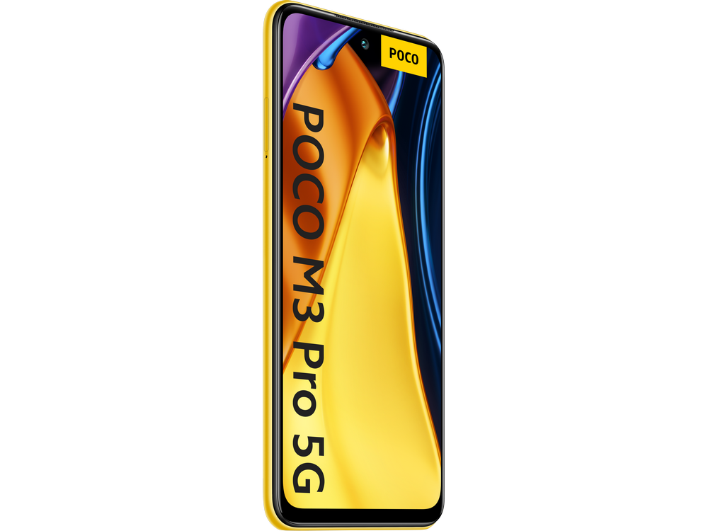POCO M3 Pro 5G, Amarillo, 128 GB, 6 GB RAM, 6.5" Full HD+, MediaTek Dimensity 700, 5000mAh, Android 11