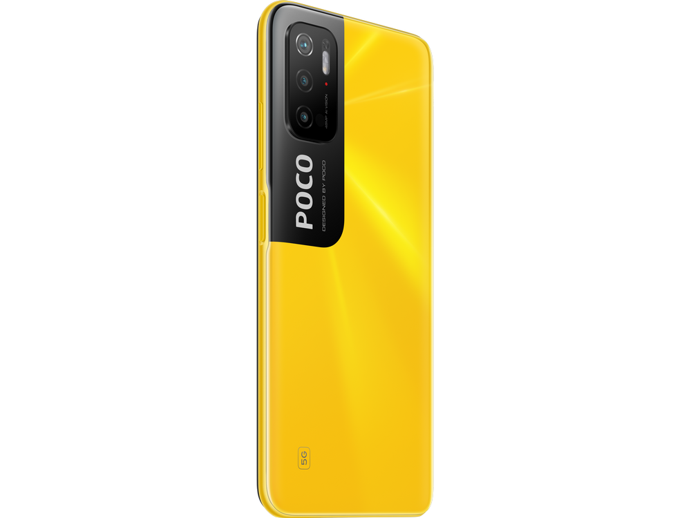 POCO M3 Pro 5G, Amarillo, 128 GB, 6 GB RAM, 6.5" Full HD+, MediaTek Dimensity 700, 5000mAh, Android 11