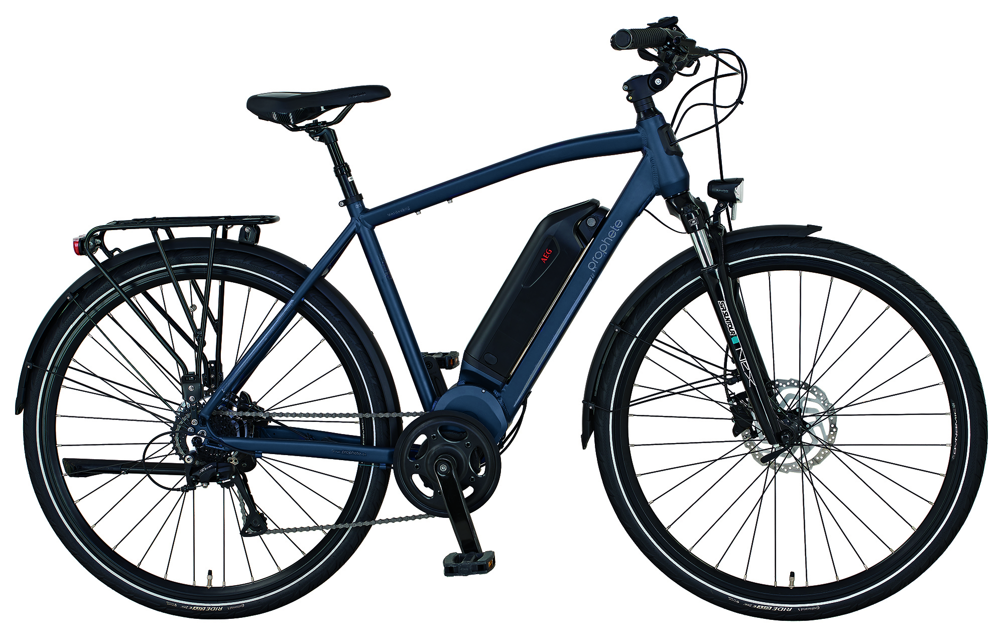 PROPHETE ENTDECKER 21.EMT.10 Trekkingrad (Rahmenhöhe: 52 cm, Herren-Rad, 374.5 Wh, Dunkelblau matt)