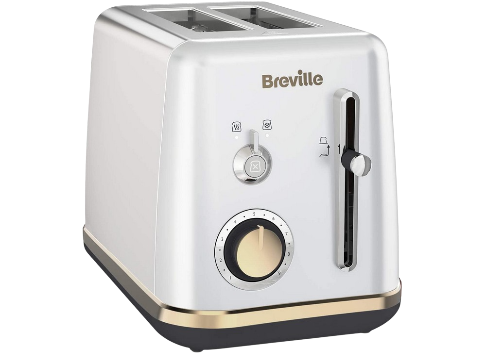 Tostadora - Breville VTT935X, 980 W, 2 Rebanadas, Función descongelación y Recalentado, Plata