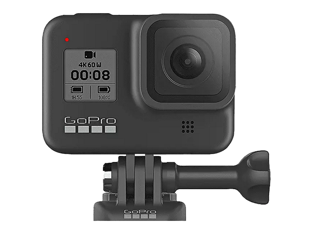 Cámara deportiva - GoPro HERO8 Black, Vídeo 4K60, 12 MP HDR, Slo-Mo 8x, Sumergible 10m, HyperSmooth 2.0, Negro