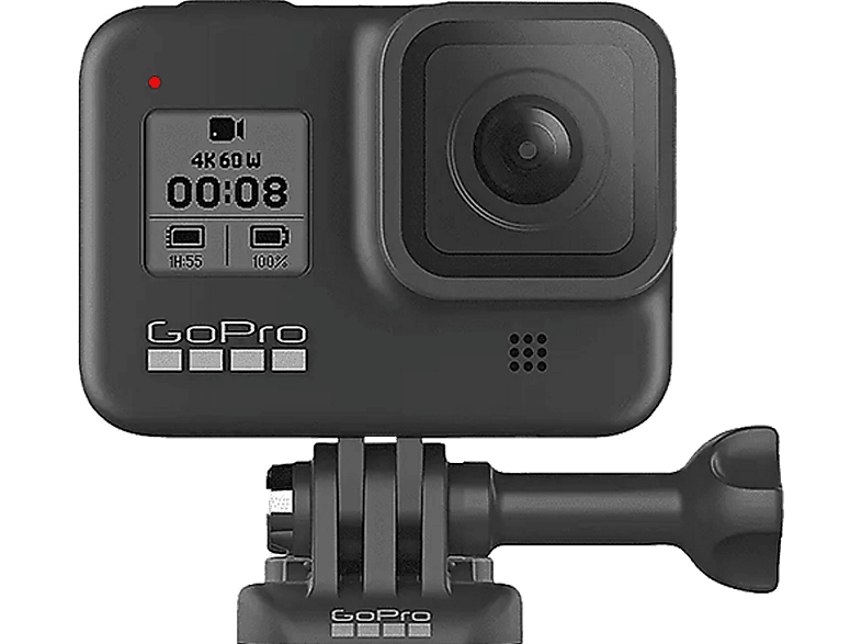 Cámara deportiva | GoPro HERO8 Black, Vídeo 4K60, 12 MP HDR, Slo-Mo Sumergible 10m, 2.0, Negro