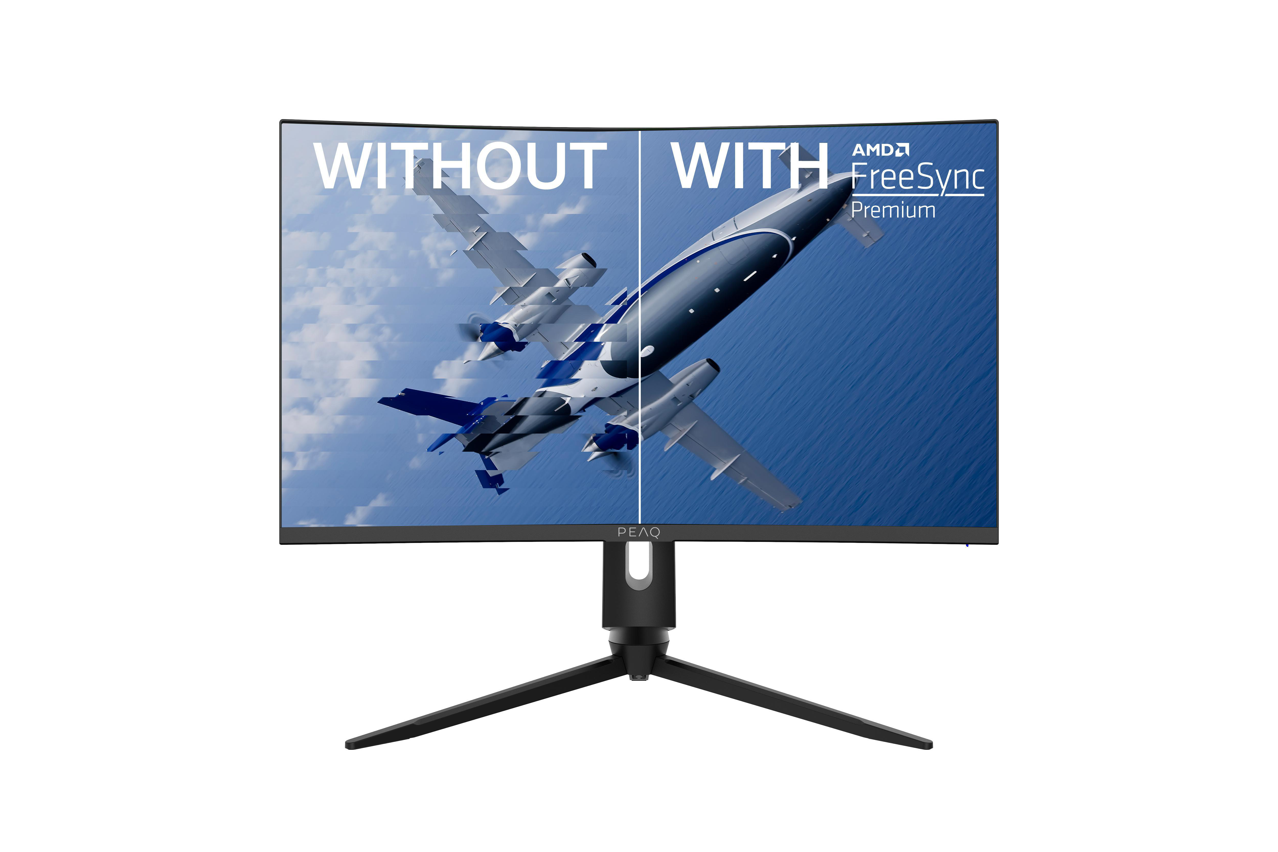 PEAQ PMO G270-CQK  27 Zoll  WQHD  Gaming Monitor  1 ms Reaktionszeit  