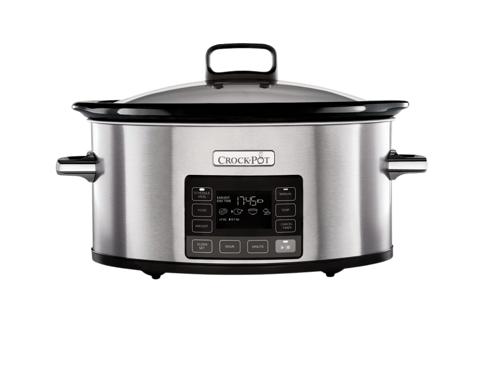 Crockpot Csc066x Olla lenta digital 5.6l 5.6 inox con tecnología timeselect pantalla y planificador comidas programable 56 7 personas mantenimiento con56