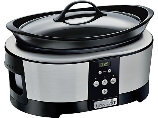 Olla - Crock-Pot SCCPBPP605, De cocción lenta, 230 W, 5.7 l, Inox