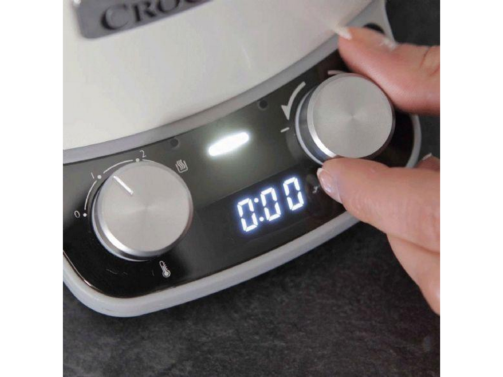Olla - Crock-Pot CSC027X, De cocción lenta, 205 W, 6 l, Blanco