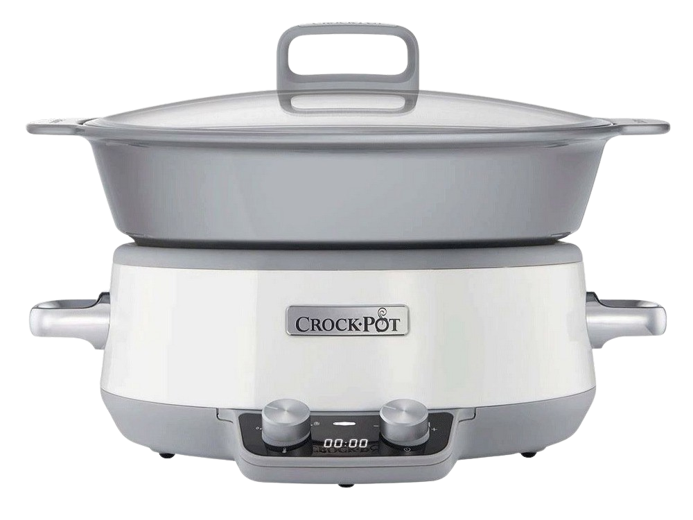 Olla - Crock-Pot CSC027X, De cocción lenta, 205 W, 6 l, Blanco