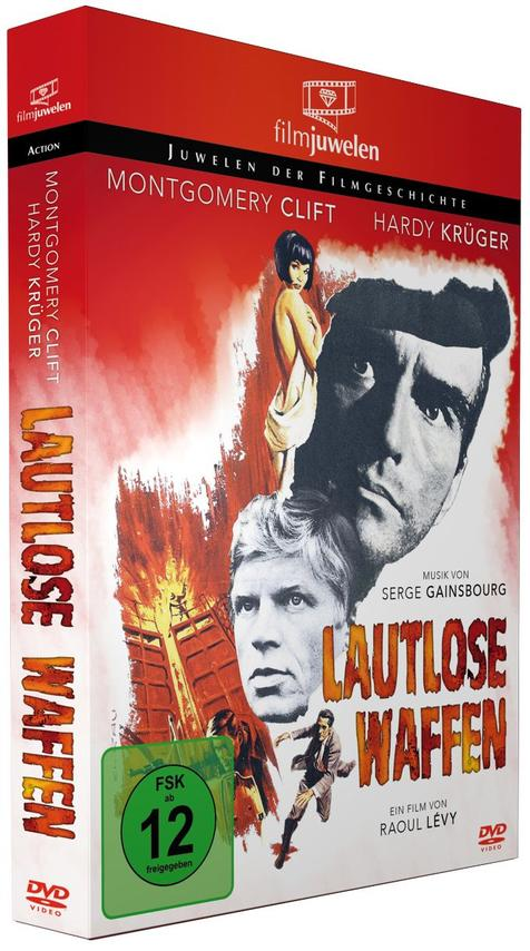 DVD-Box-Set mit dem Filmtitel 'Lautlose Waffen' und Filmstars auf dem Cover.