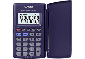 Calculadora - Casio HL-820VER, Pantalla LC, 8 dígitos, 3 funciones, Lila